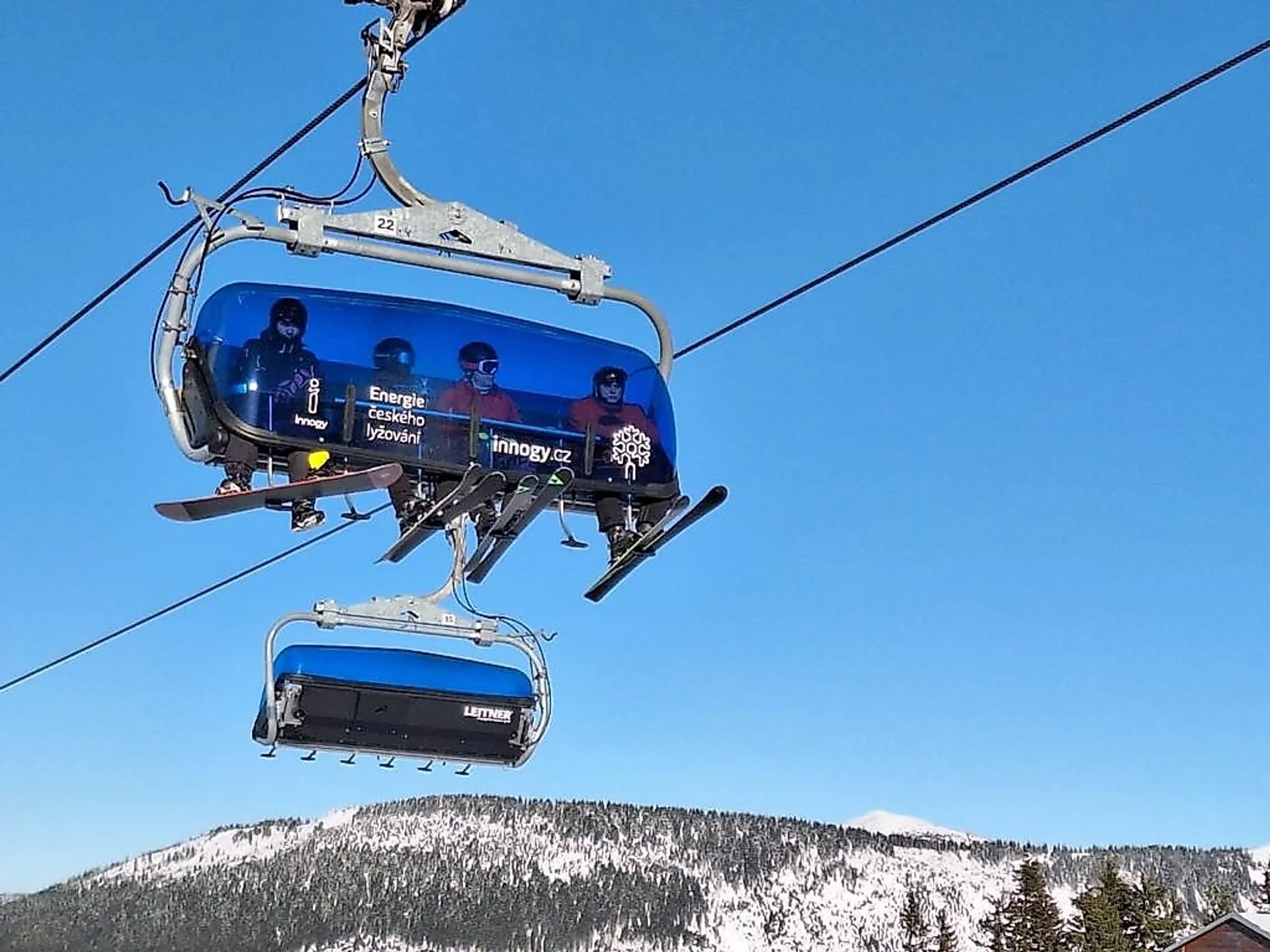 Špindlerův Mlýn Ski Resort -Chairlift branding
