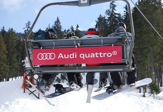 Audi - Branding lanových drah