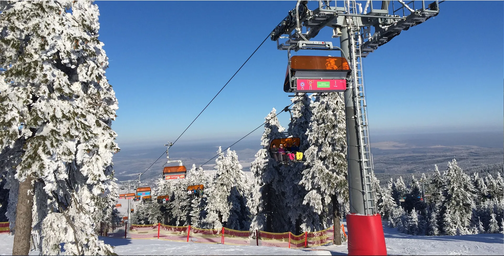 Ski Resort Klínovec - Chairlift branding
