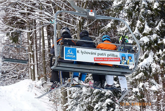 Uniqa - Branding lanových drah