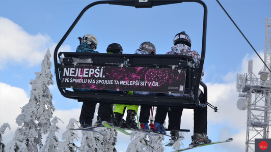Špindlerův Mlýn Ski Resort - Chairlift branding