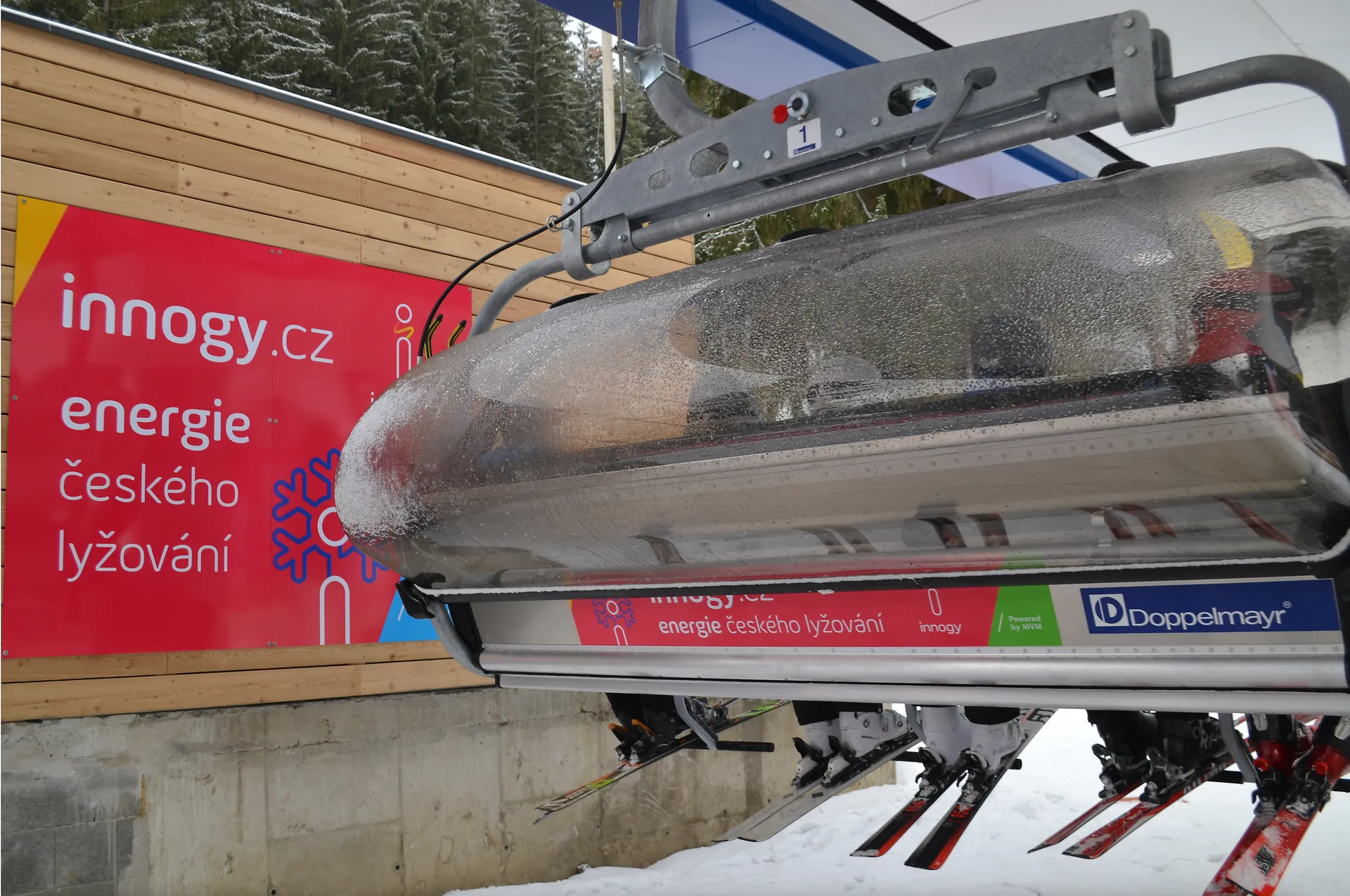 Bílá Ski Resort - Chairlift branding