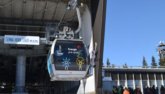 Skiresort Černá Hora - Pec - Branding lanových drah