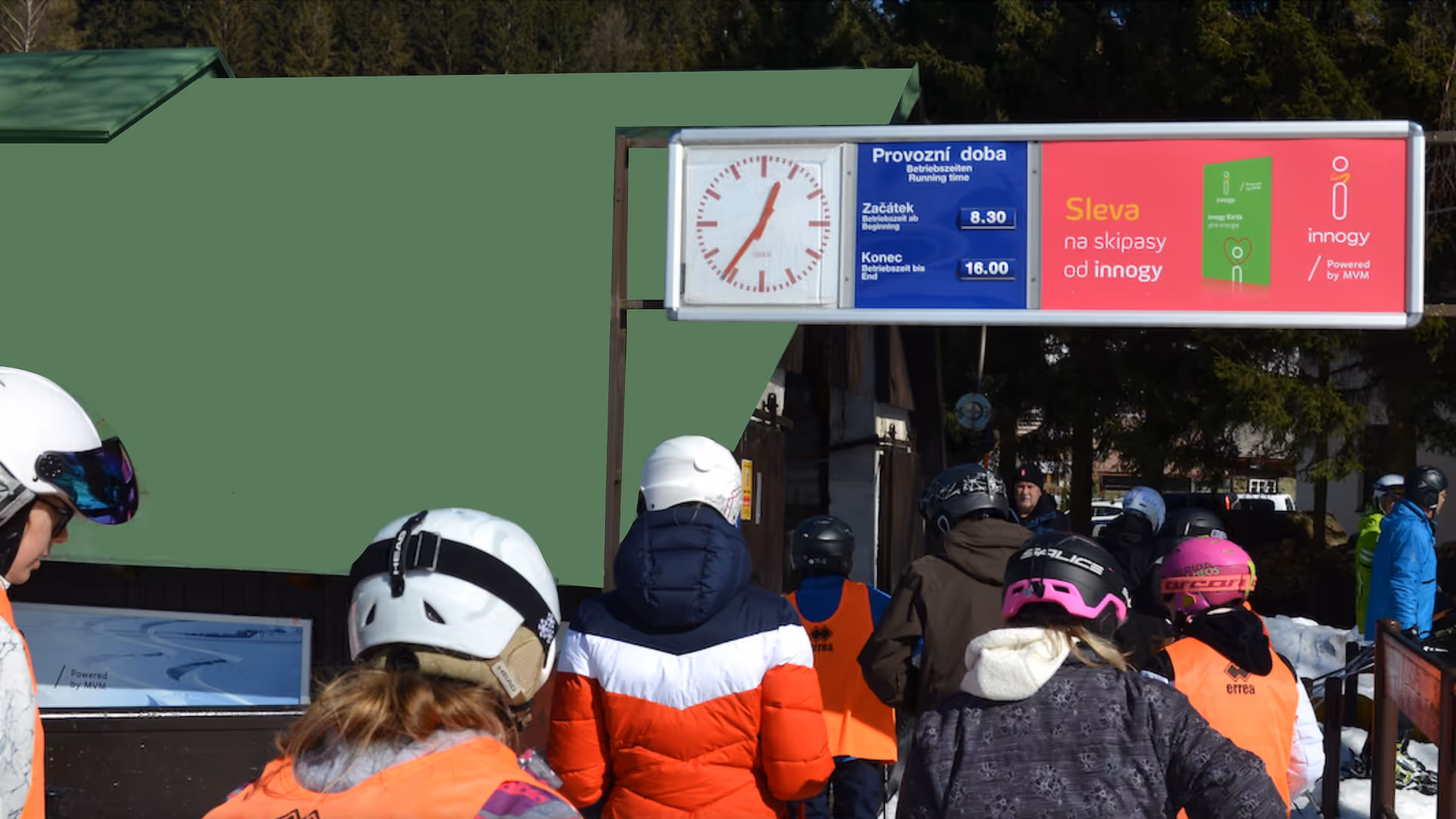 Entry information system - advertising