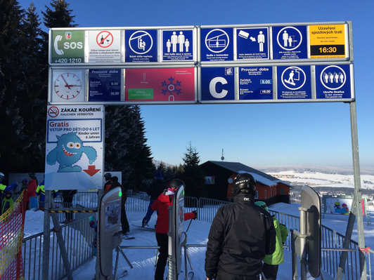 Entry information system - advertising