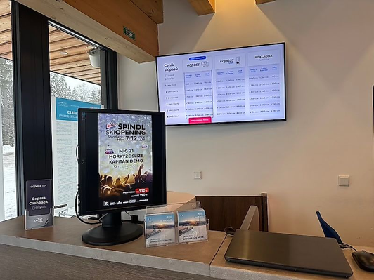 Indoor Digital Signage - špindl