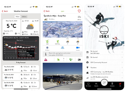 The iSKI app