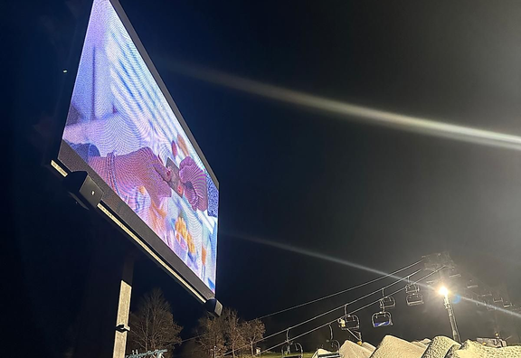 LED obrazovka - Monínec - front view