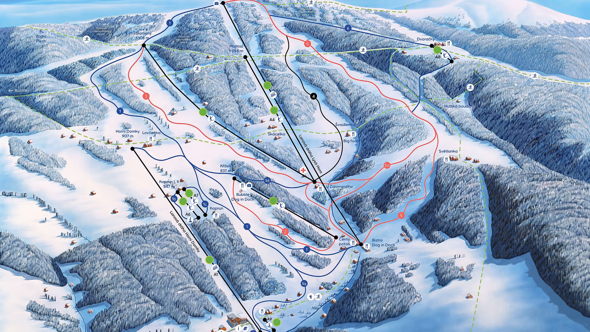 Rokytnice - Panoramatická mapa