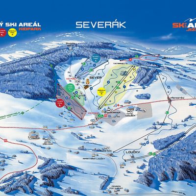 Severák - Panoramatická mapa
