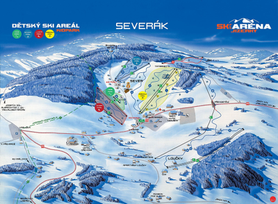 Severák - Panoramatická mapa