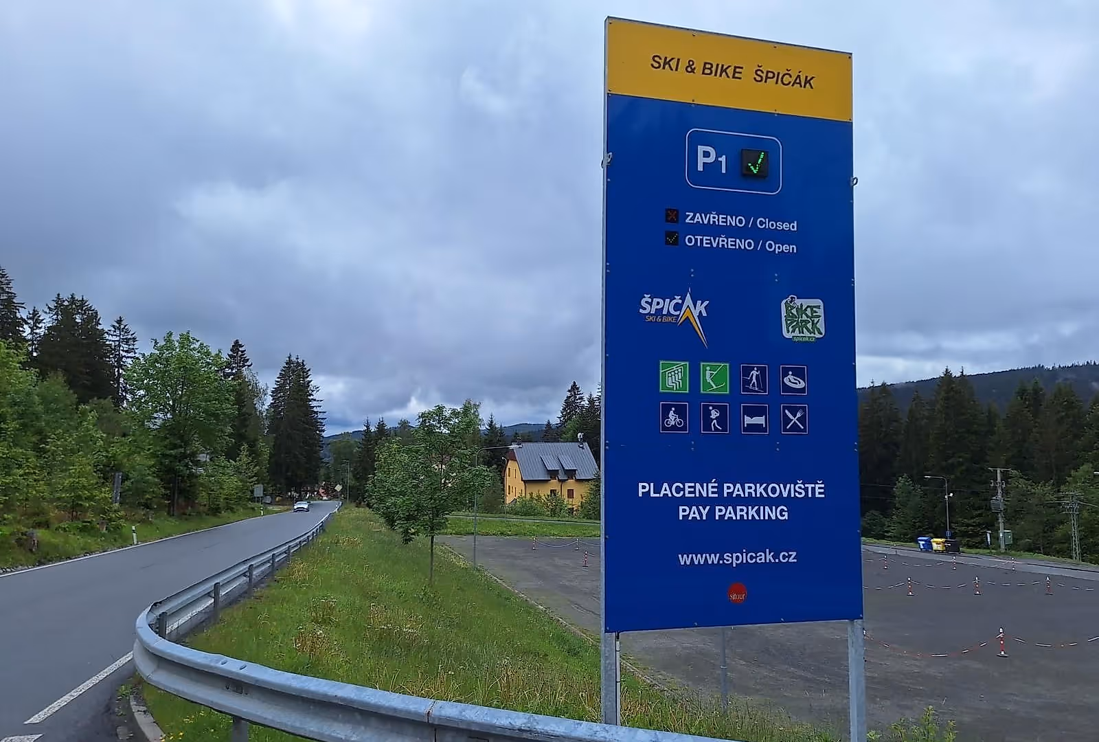 Ski areál Špičák - Parkoviště/Informační systém