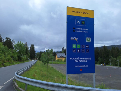 Ski areál Špičák - Parkoviště/Informační systém