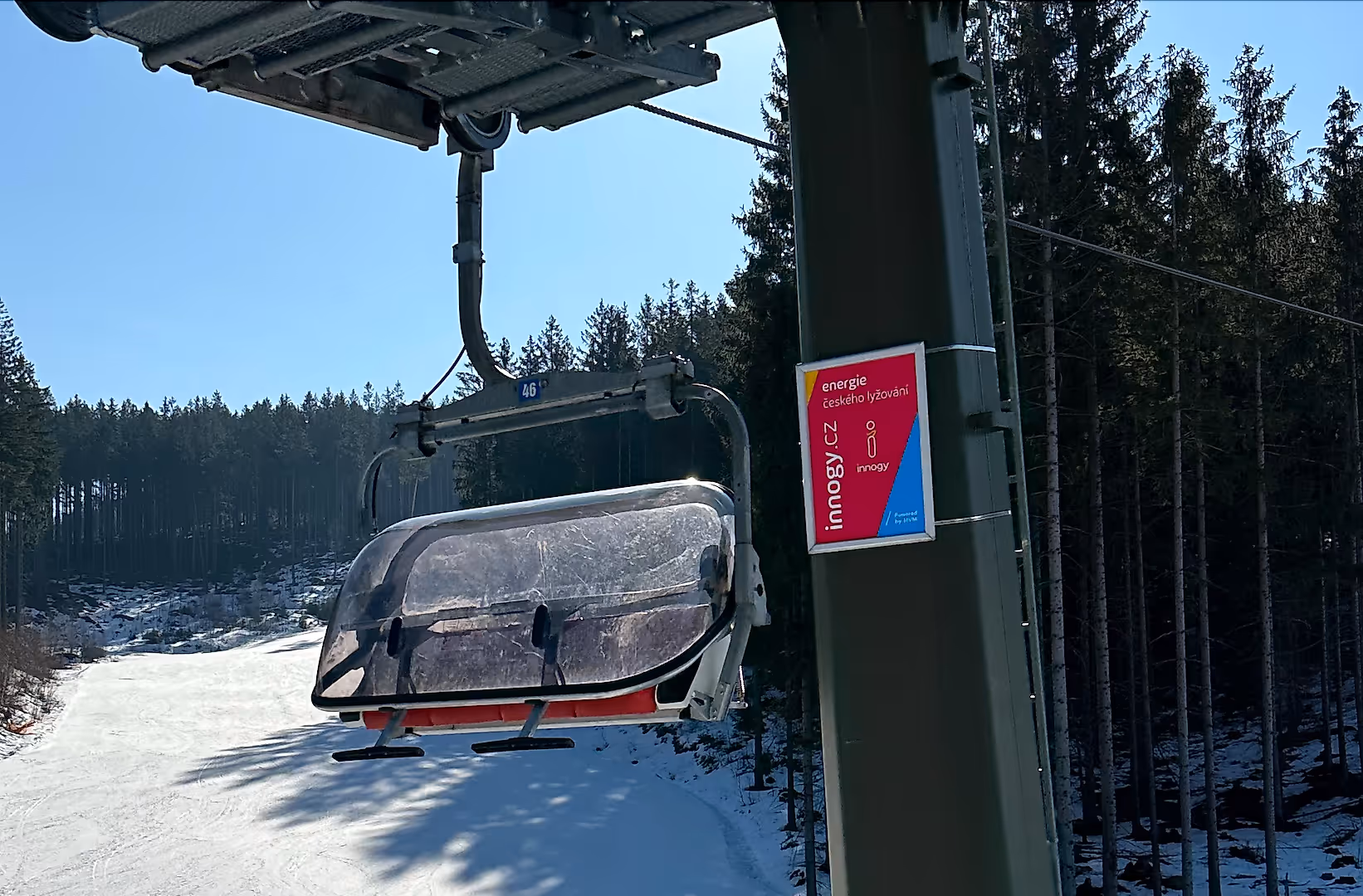 Ski Aréna Jizerky Tanvaldský Špičák - Branding lanových sloupů