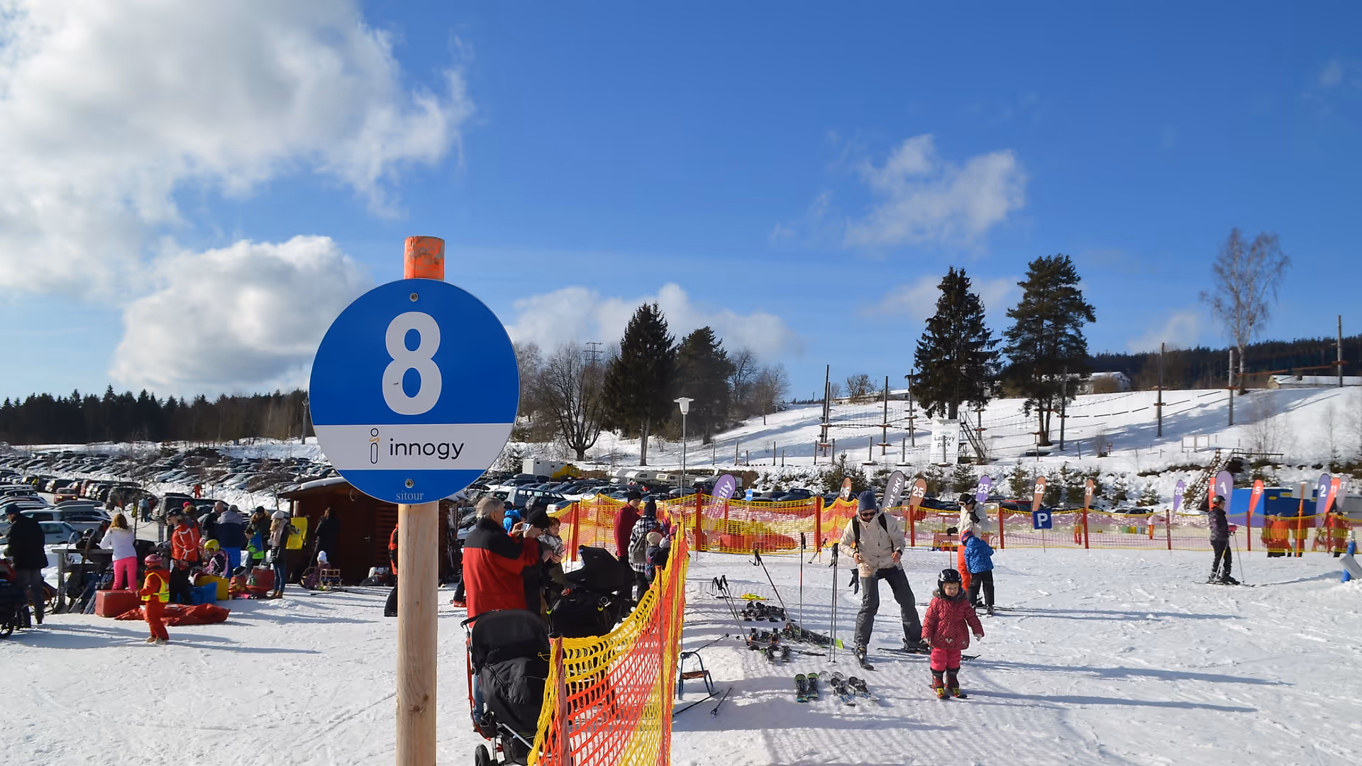 Lipno - Ski slopes marking
